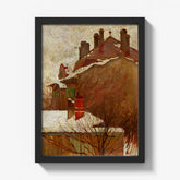 Houses in Winter (View from the Studio) by Egon Schiele - thumbnail_1_bf_67433be2faa684e1cf4ba50d